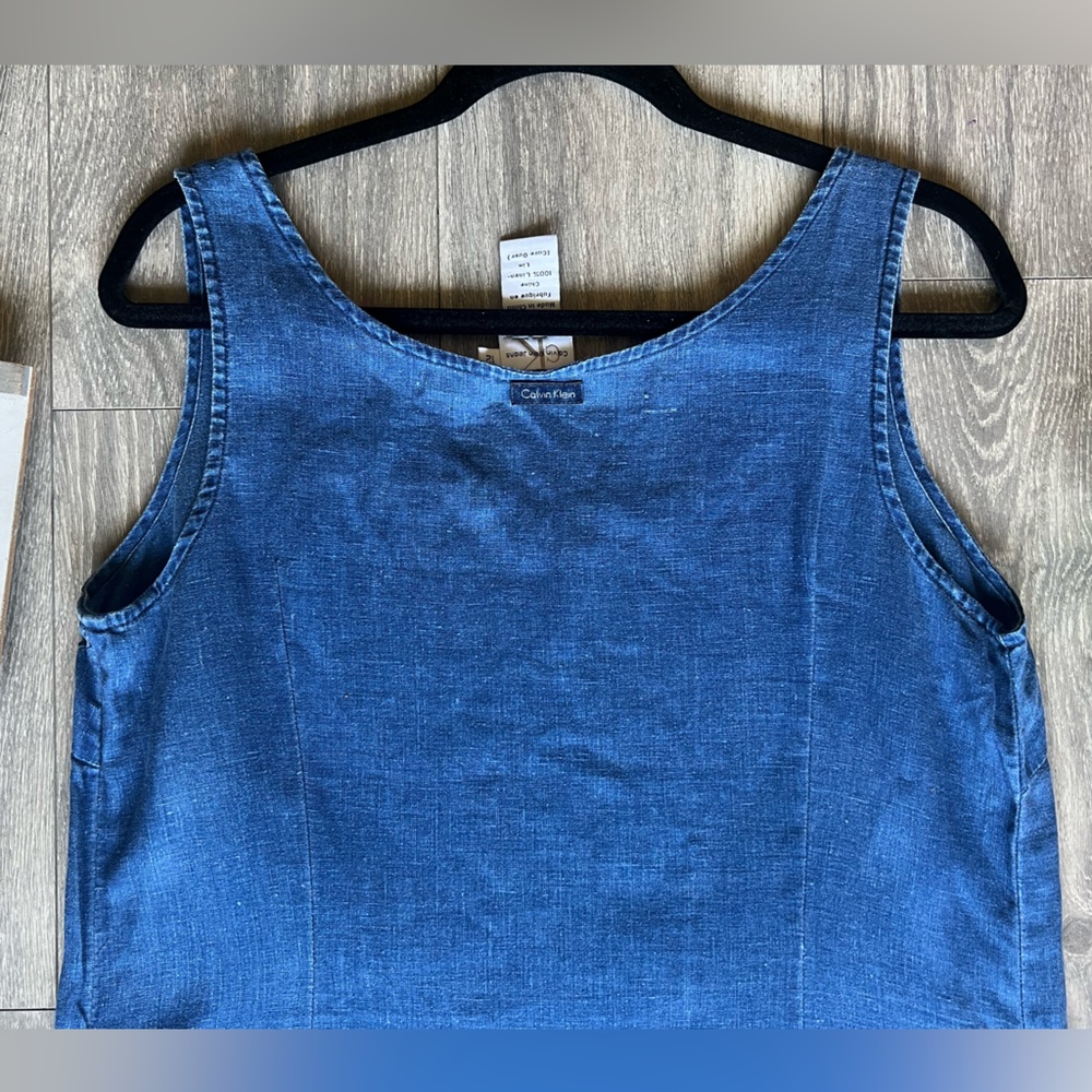 Calvin Klein Blue Midi Tank Dress - Picture 6 of 10
